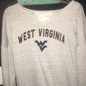 Fleece lined women’s WVU pullover